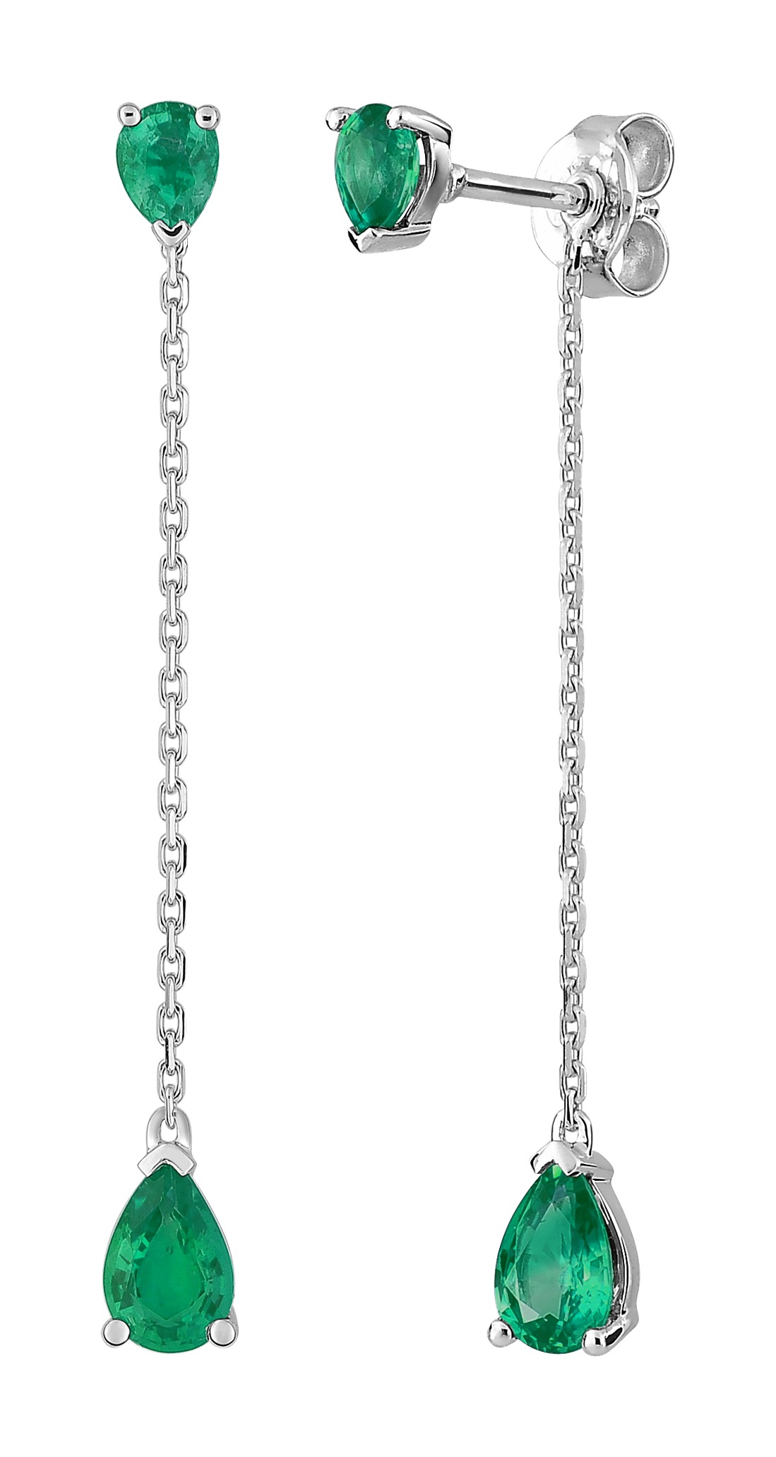 Boucles d\'oreilles pendante Or 18 Carats