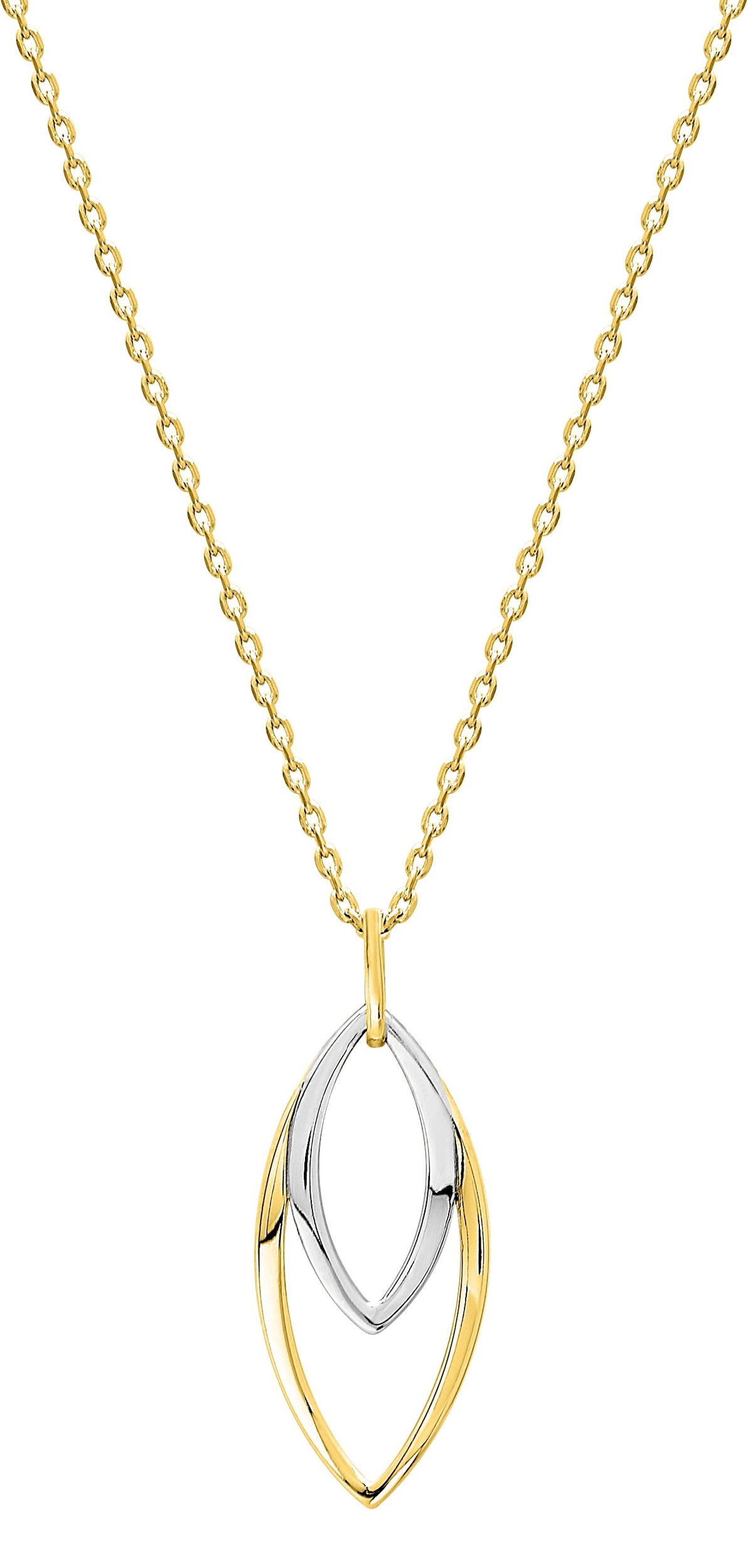 Collier plaqué Or & rhodium