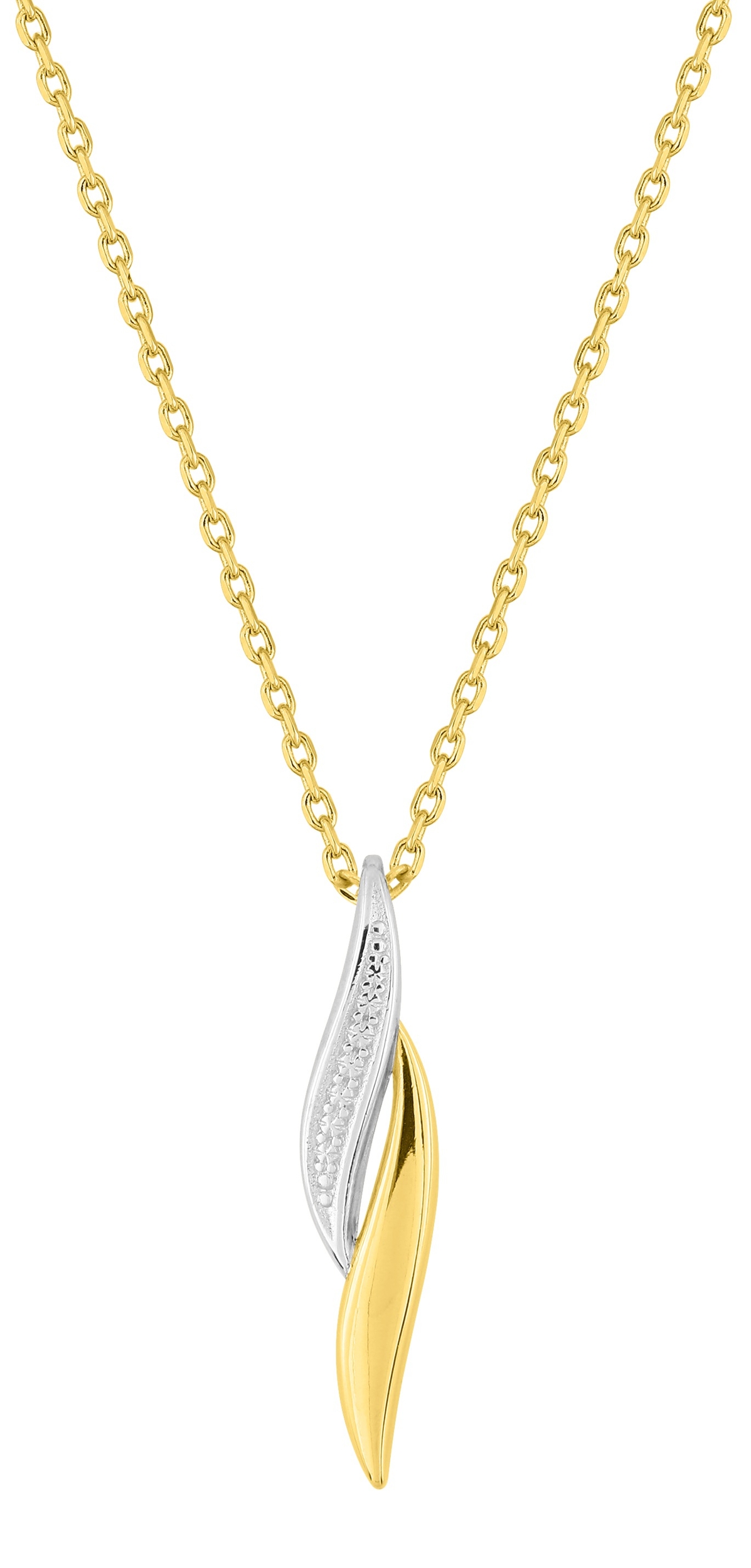 Collier plaqué Or & rhodium