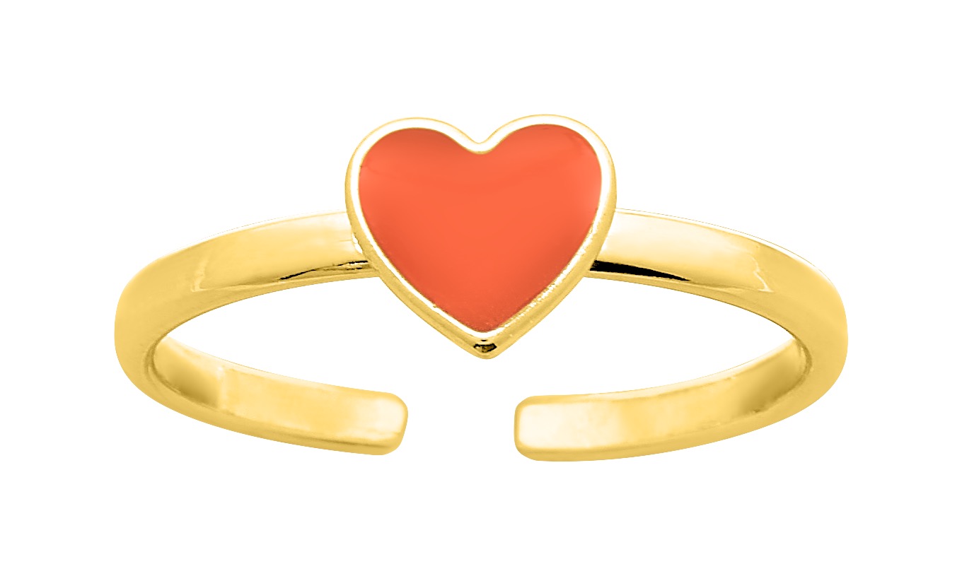 Bague Enfant réglable laqué plaqué Or