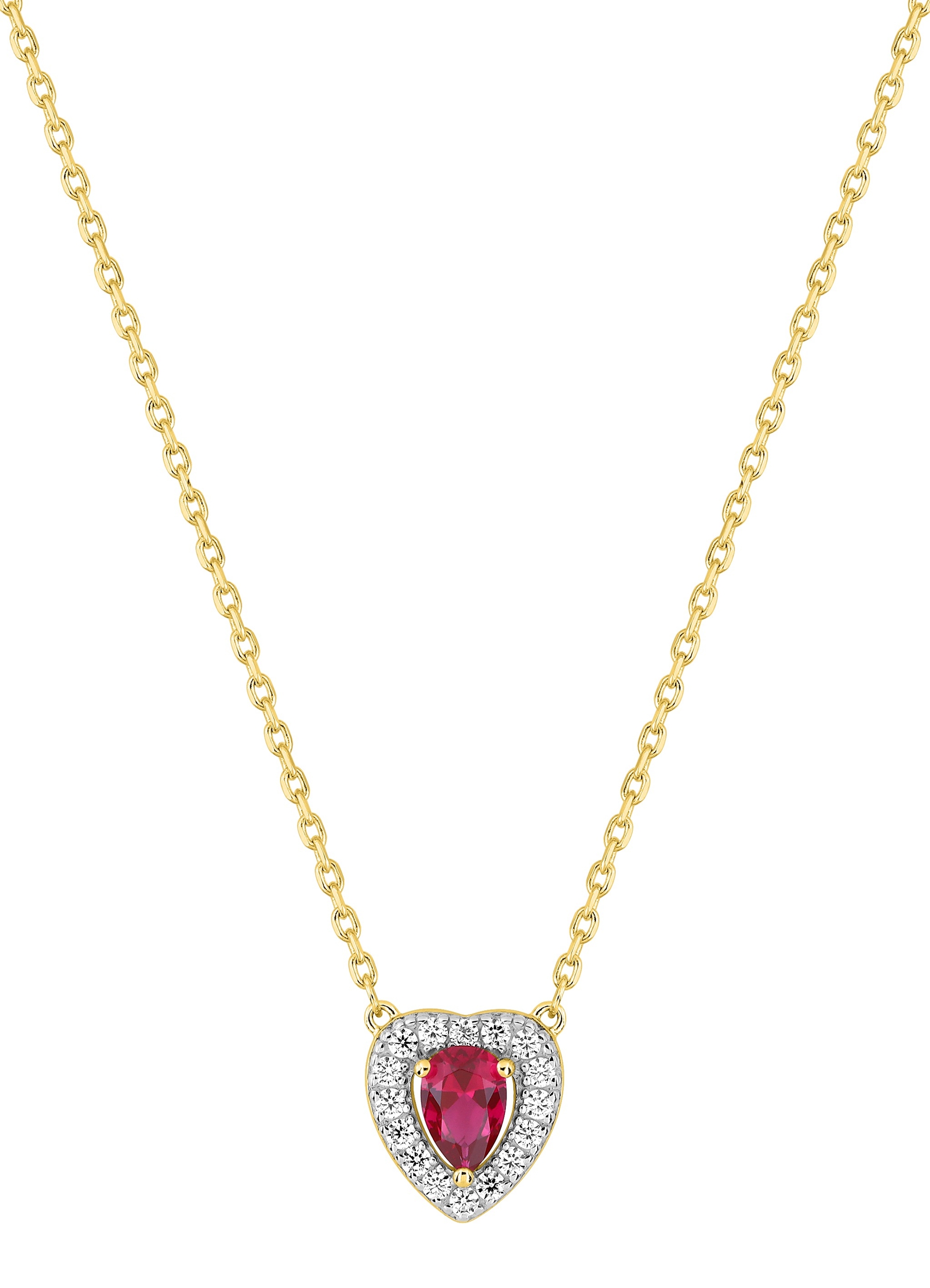 Collier Oxydes de Zirconium plaqué Or