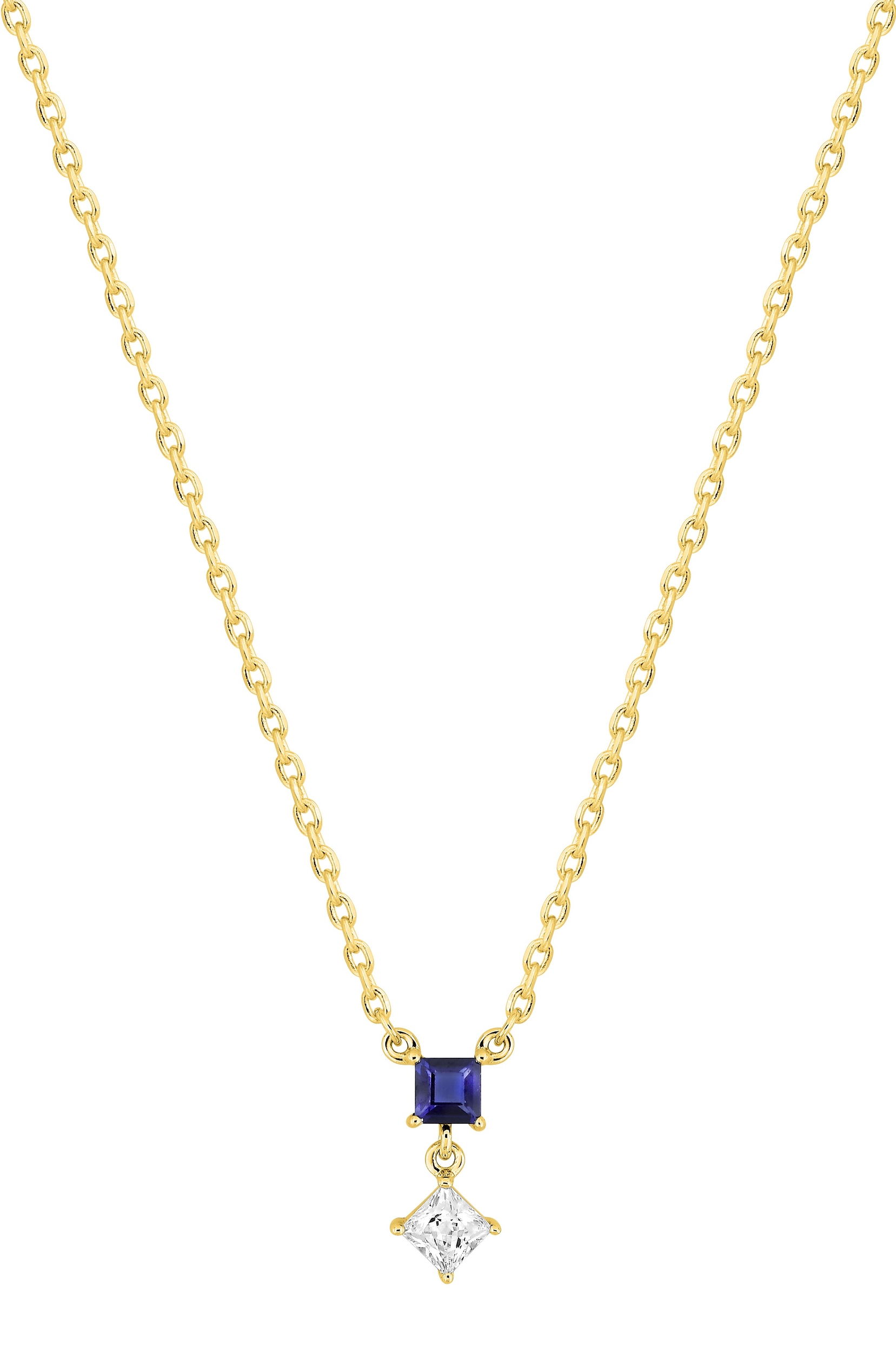 Collier Oxydes de Zirconium plaqué Or