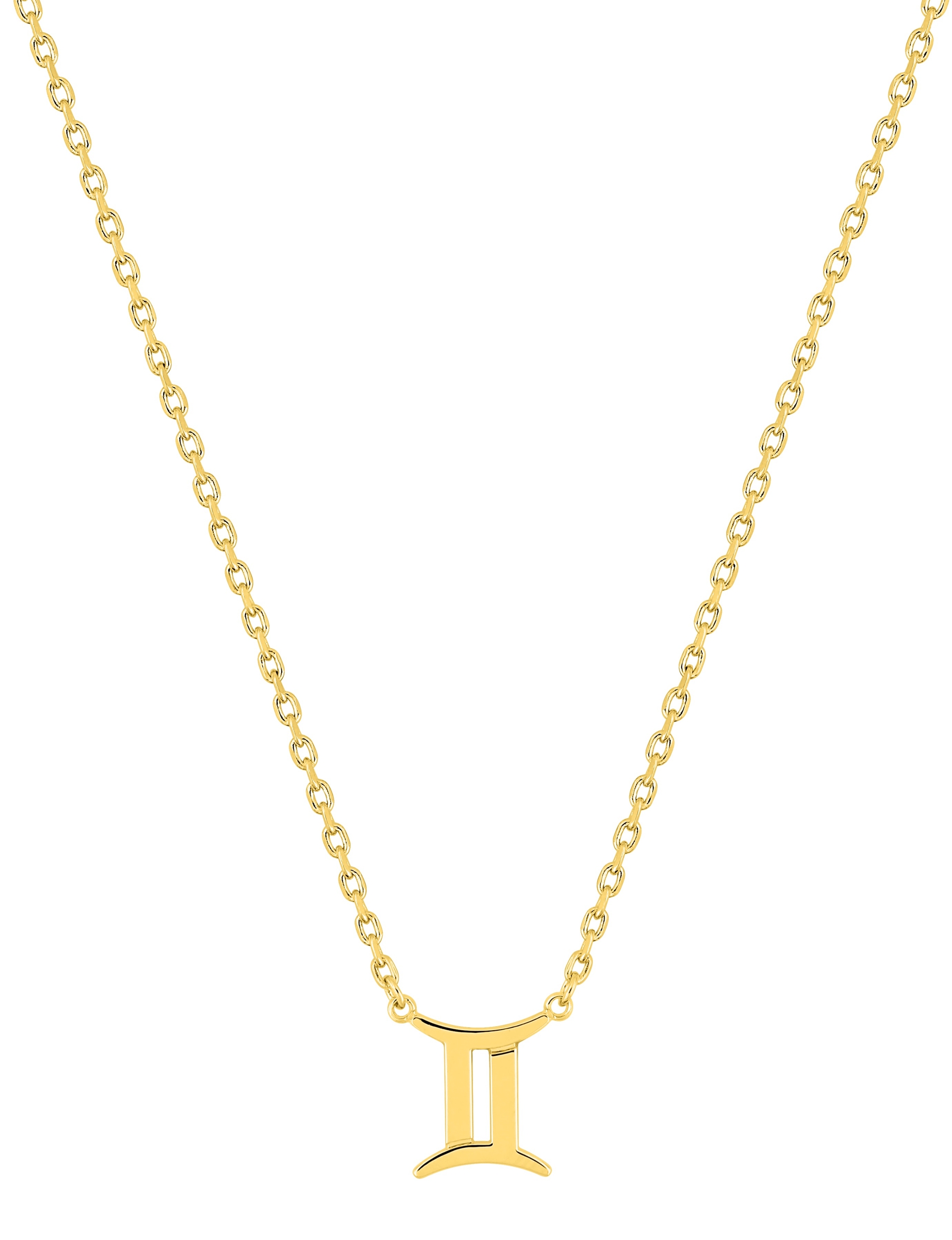 Collier Zodiaque Gémeaux plaqué Or