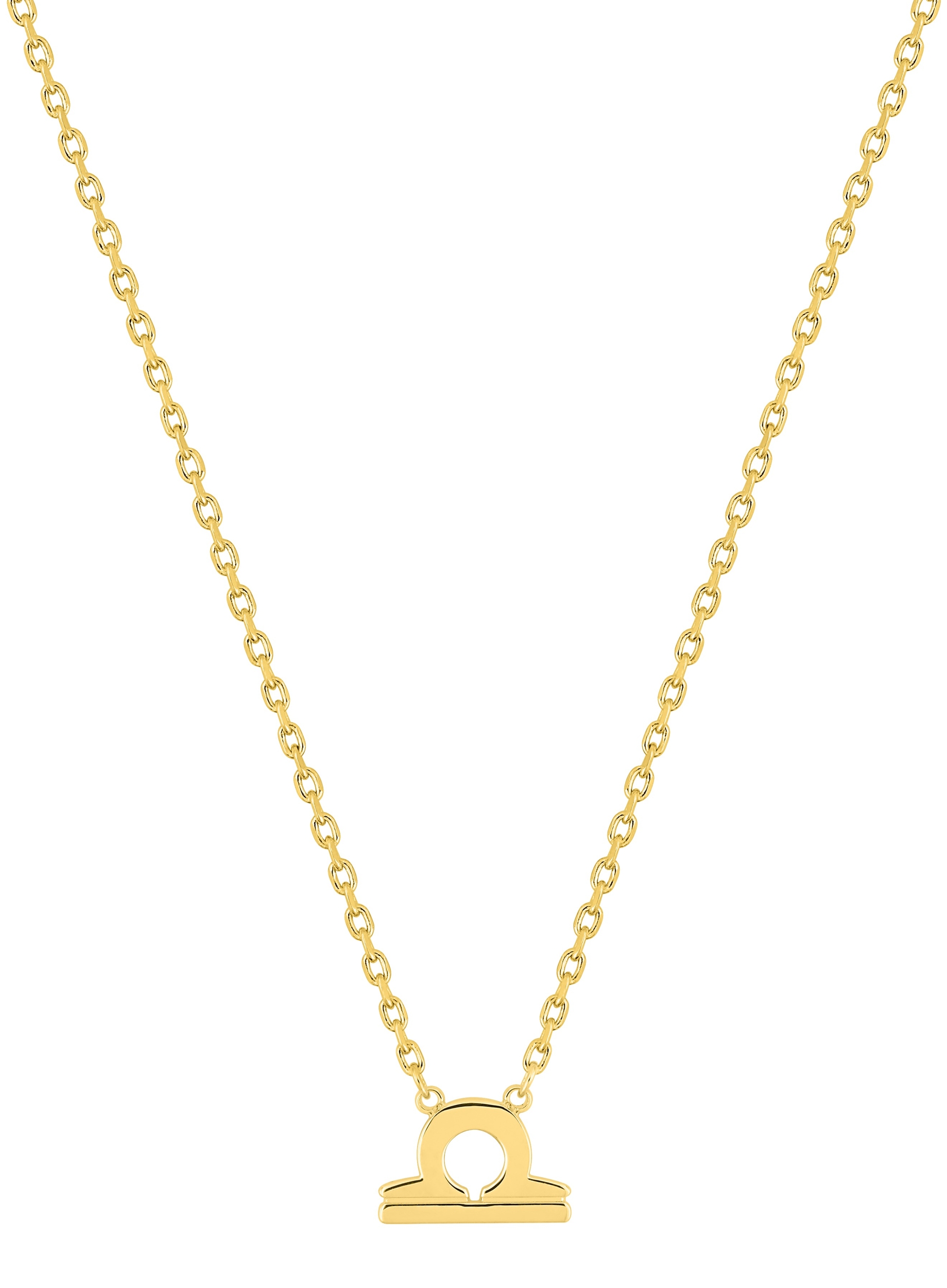 Collier Zodiaque Balance plaqué Or