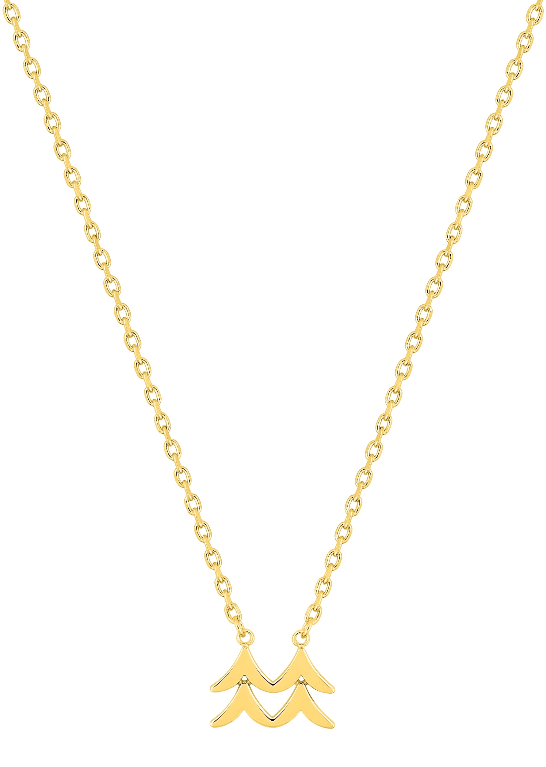 Collier Zodiaque Verseau plaqué Or