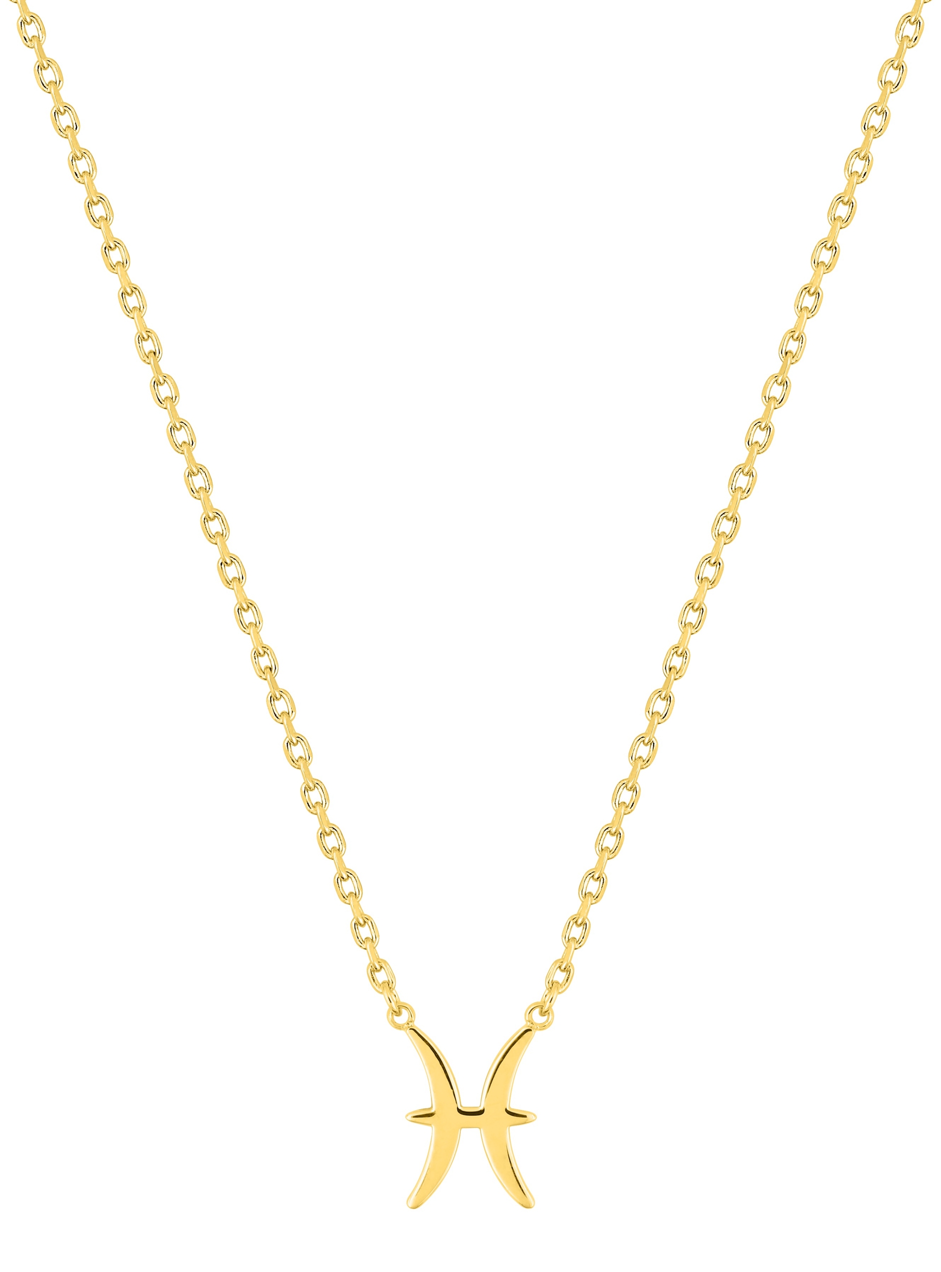 Collier Zodiaque Poissons plaqué Or