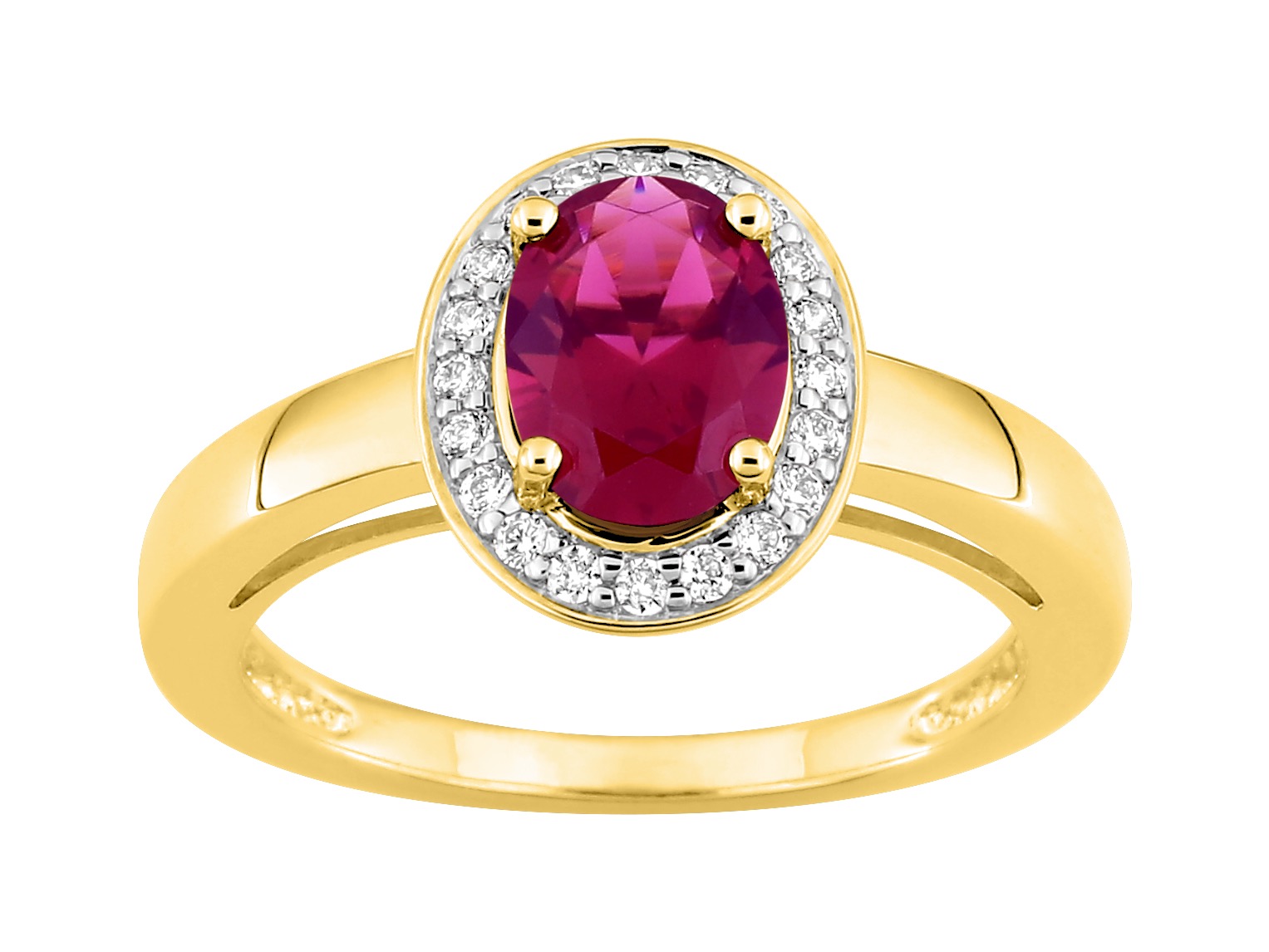 Bague Oxydes de Zirconium plaqué Or rhodium