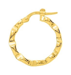 Boucle d\'oreilles Créoles plaqué or
