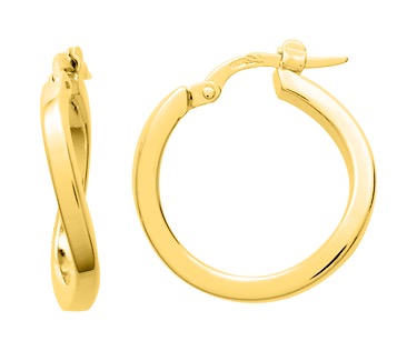 Boucle d\'oreilles Créoles plaqué or