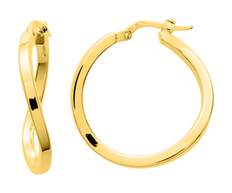 Boucle d\'oreilles Créoles plaqué or