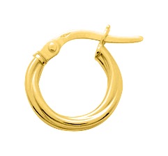 Boucle d\'oreilles Créoles plaqué or