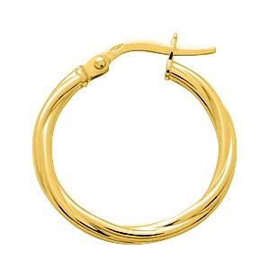 Boucle d\'oreilles Créoles plaqué or