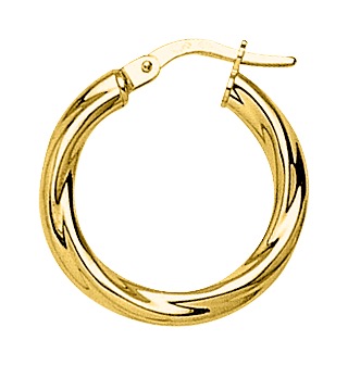 Boucle d\'oreilles Créoles plaqué or
