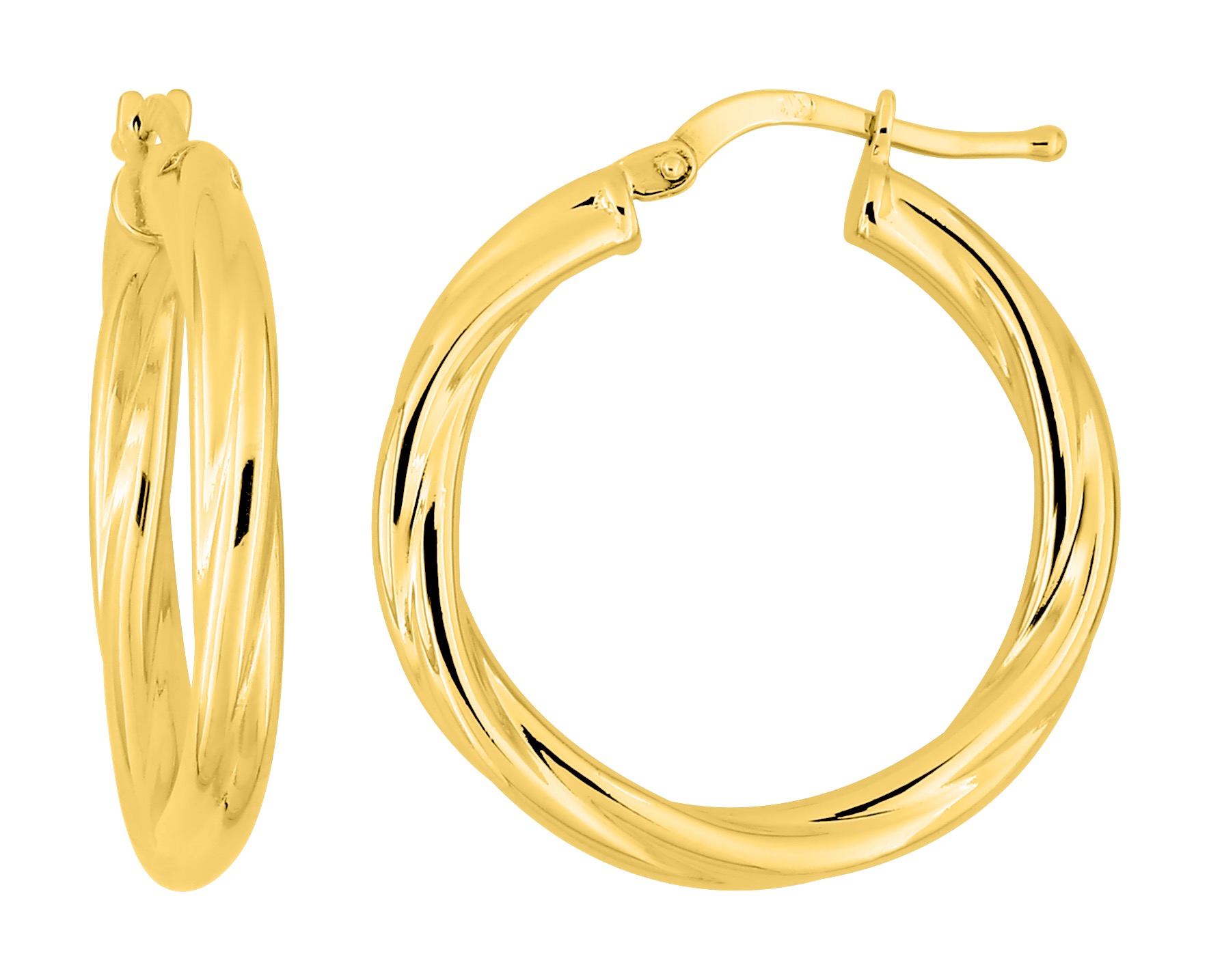 Boucle d\'oreilles Créoles plaqué or