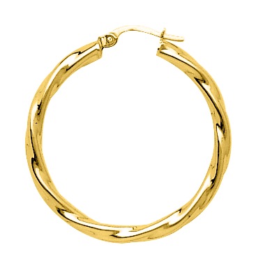 Boucle d\'oreilles Créoles plaqué or