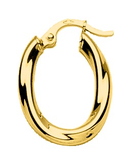 Boucle d\'oreilles Créoles plaqué or