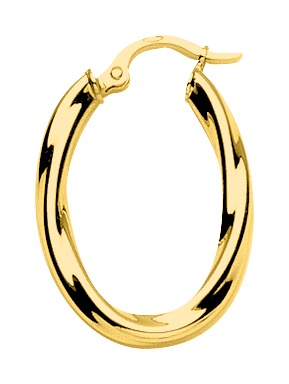 Boucle d\'oreilles Créoles plaqué or