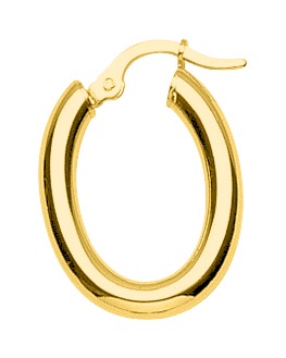 Boucle d\'oreilles Créoles plaqué or