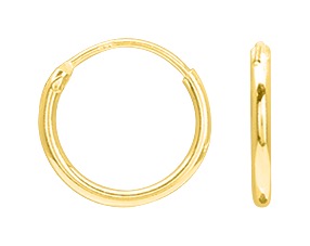Boucle d\'oreilles Créoles plaqué or