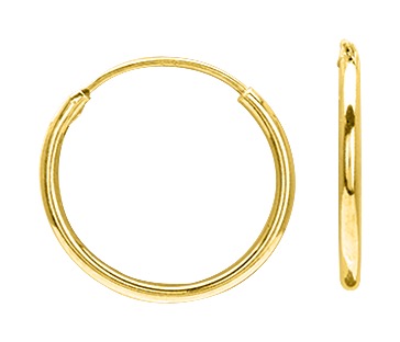 Boucle d\'oreilles Créoles plaqué or