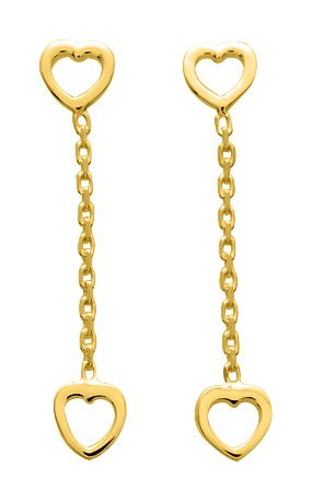 Boucle d\'oreilles pendante plaqué or