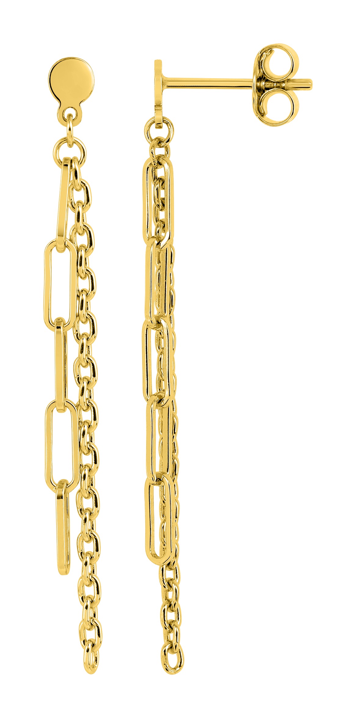 Boucle d\'oreilles pendante plaqué or