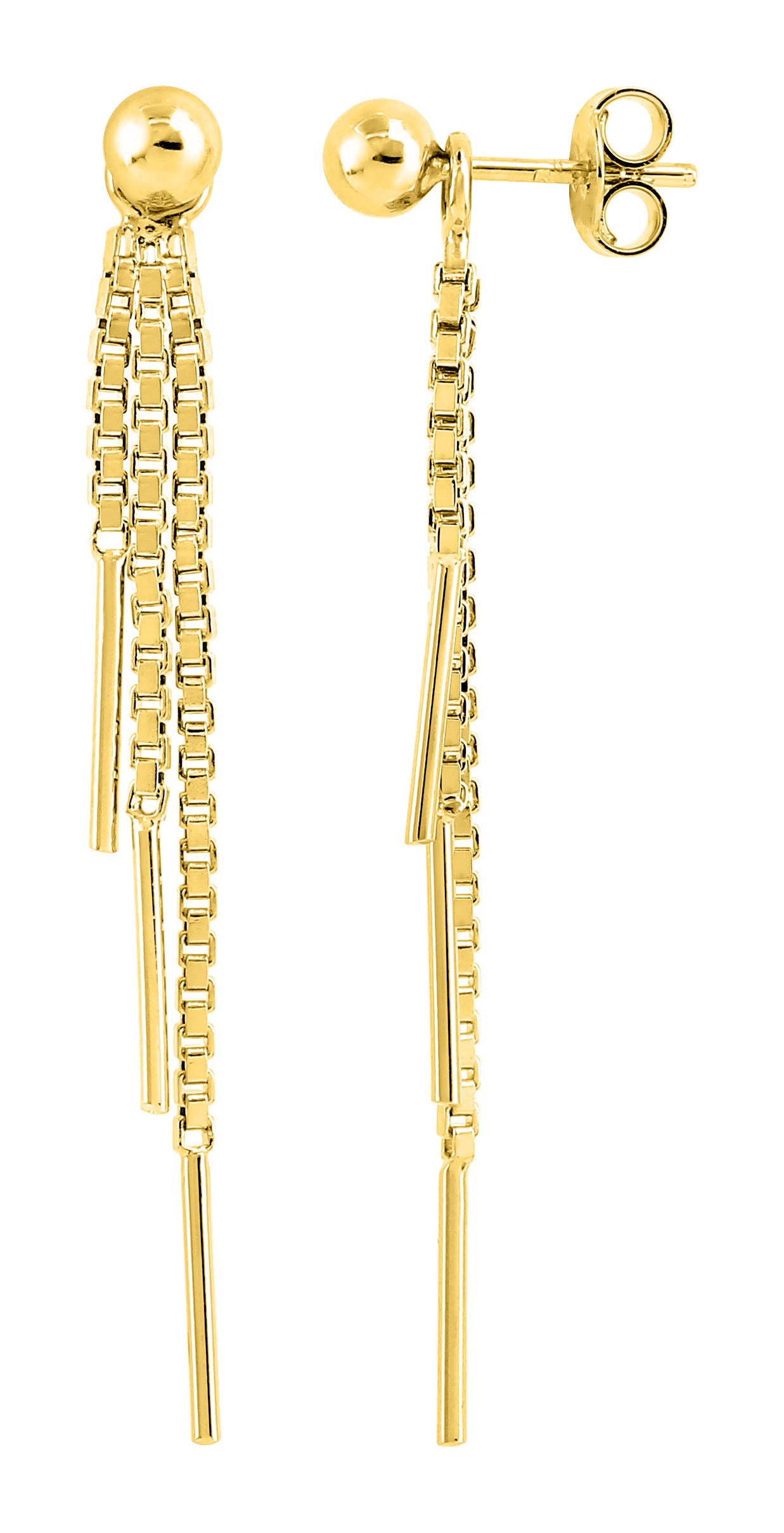 Boucle d\'oreilles pendante plaqué or