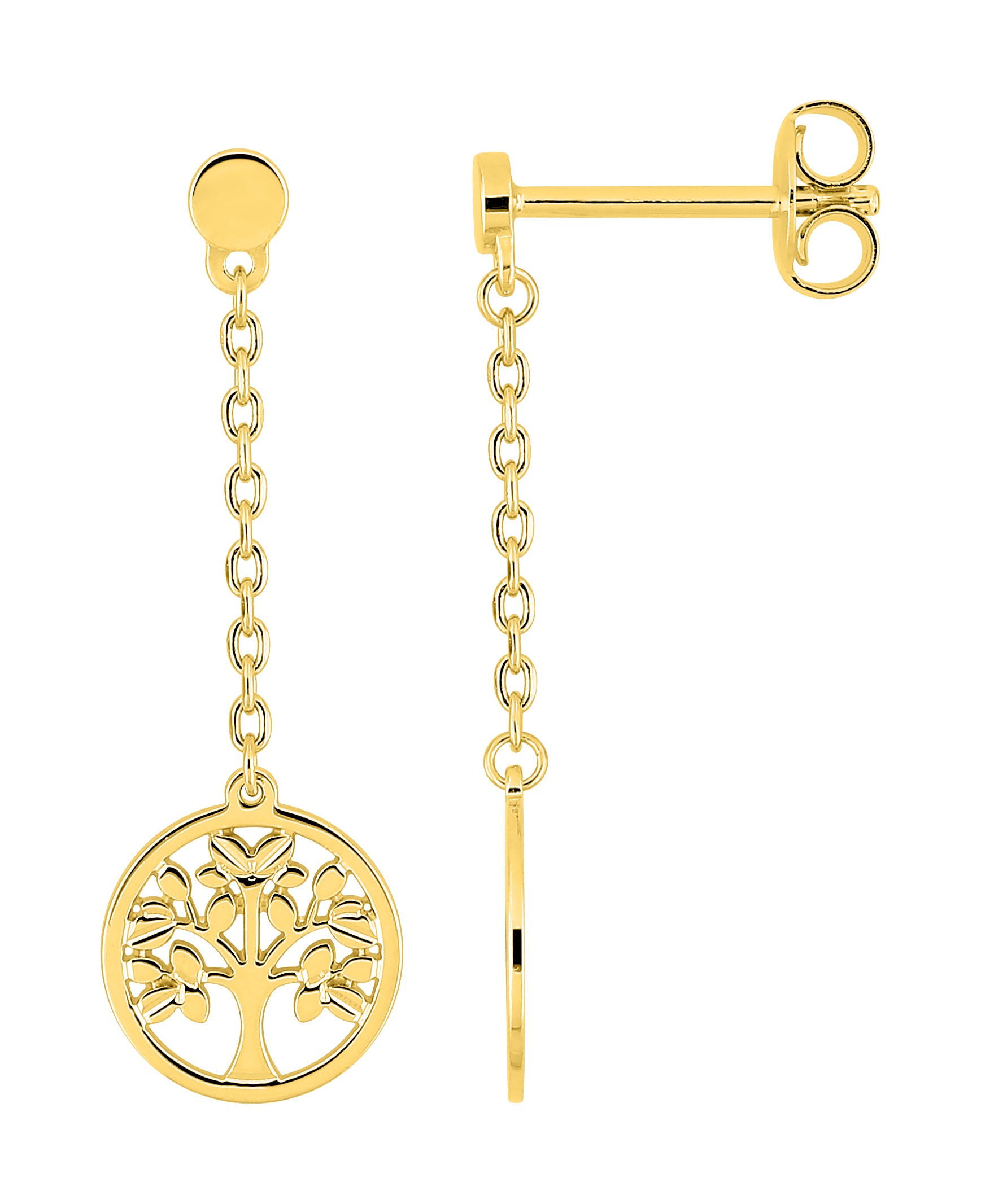 Boucle d\'oreilles pendante plaqué or