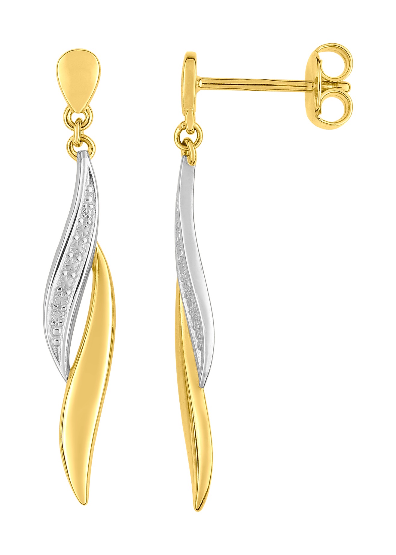 Boucle d\'oreilles pendante plaqué or