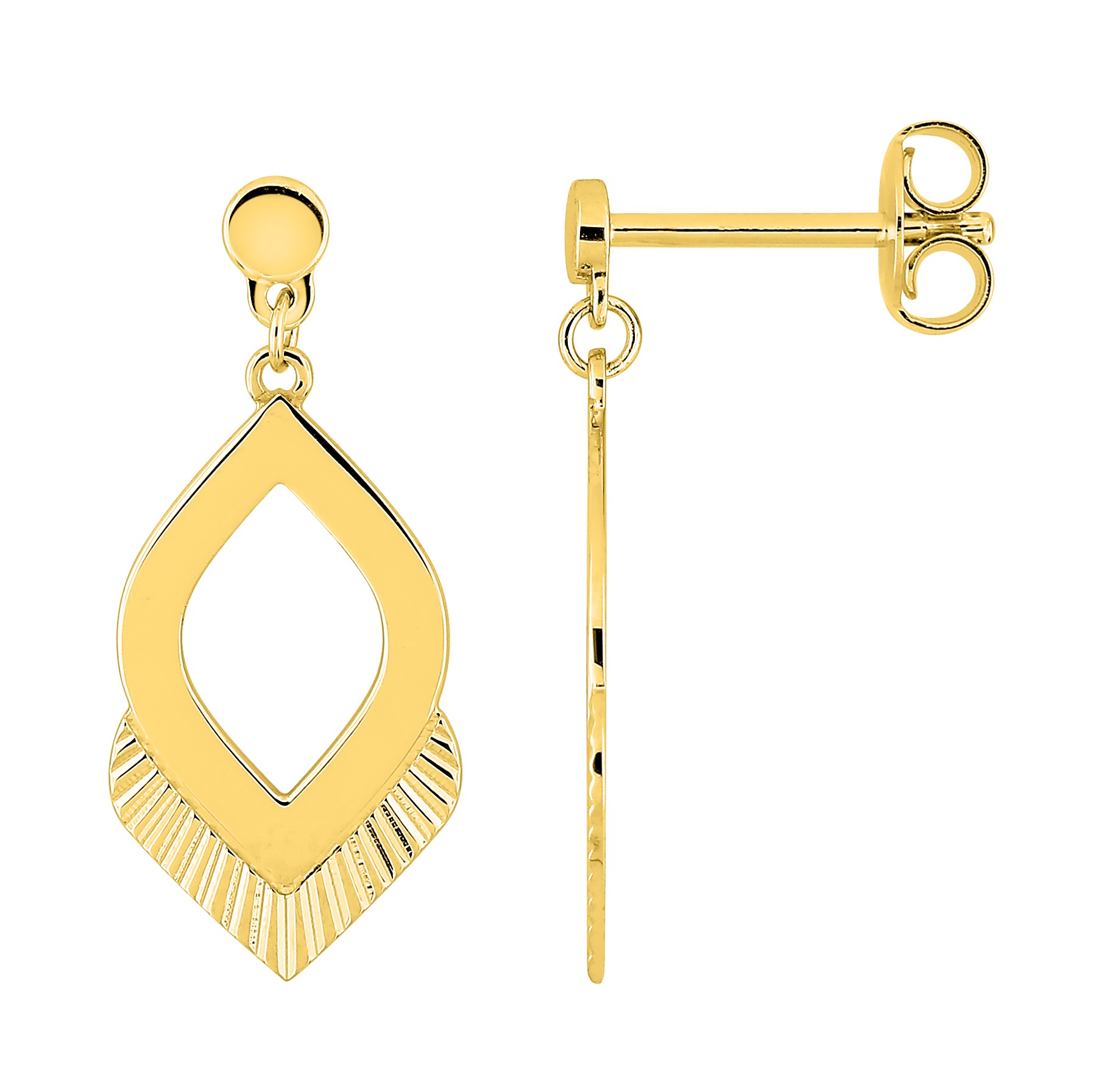 Boucle d\'oreilles pendante plaqué or