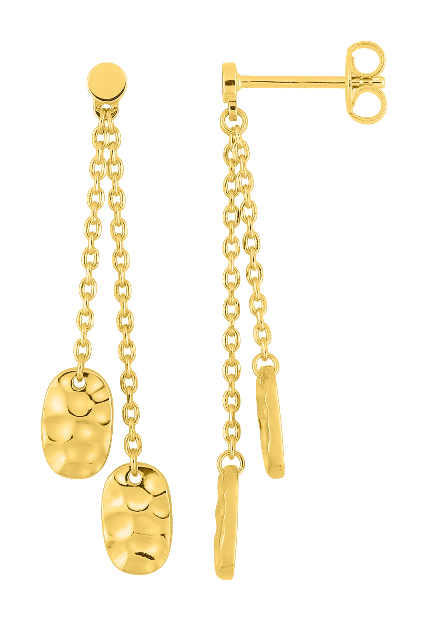 Boucle d\'oreilles pendante plaqué or