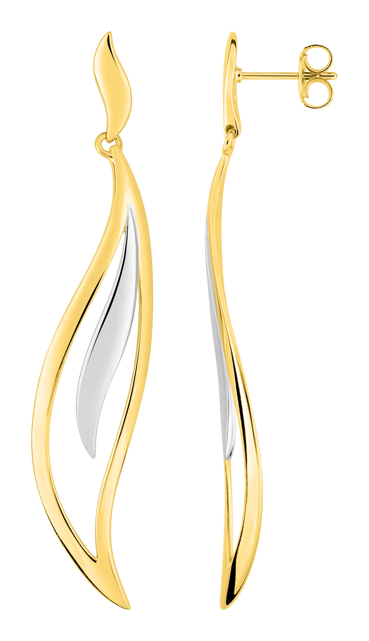 Boucle d\'oreilles pendante plaqué or