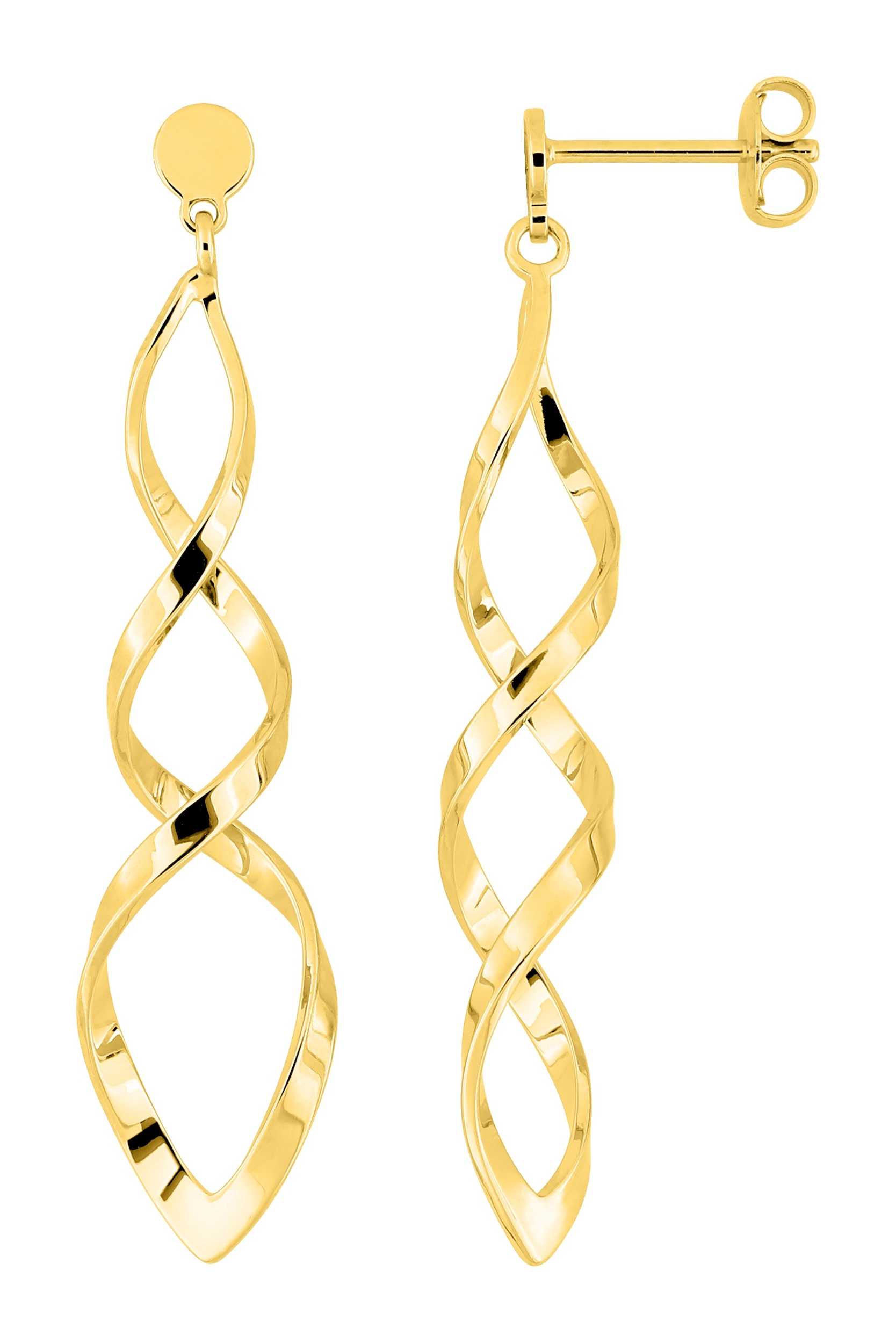 Boucle d\'oreilles pendante plaqué or