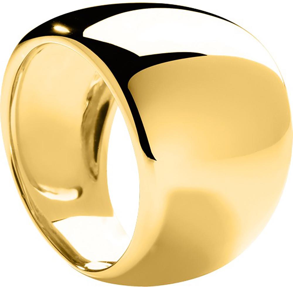 Bague dôme lisse bombée · Or jaune 18 carats