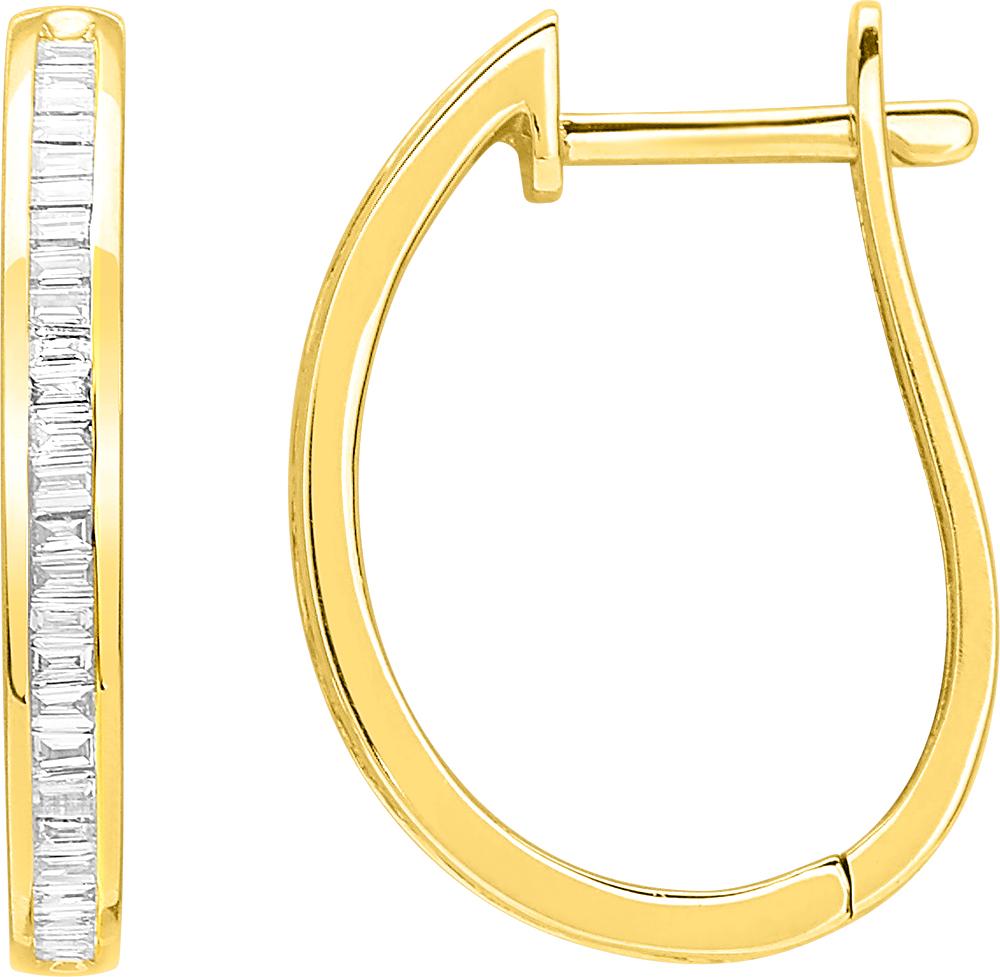 Créoles diamant 0,25 ct GH-SI · Or jaune 18 carats