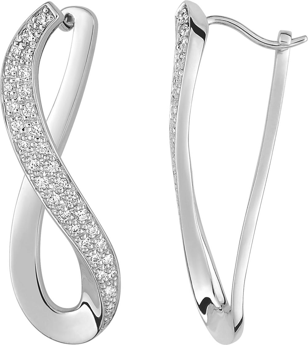 Créoles diamant 0,39 ct GH-SI · Or gris 18 carats