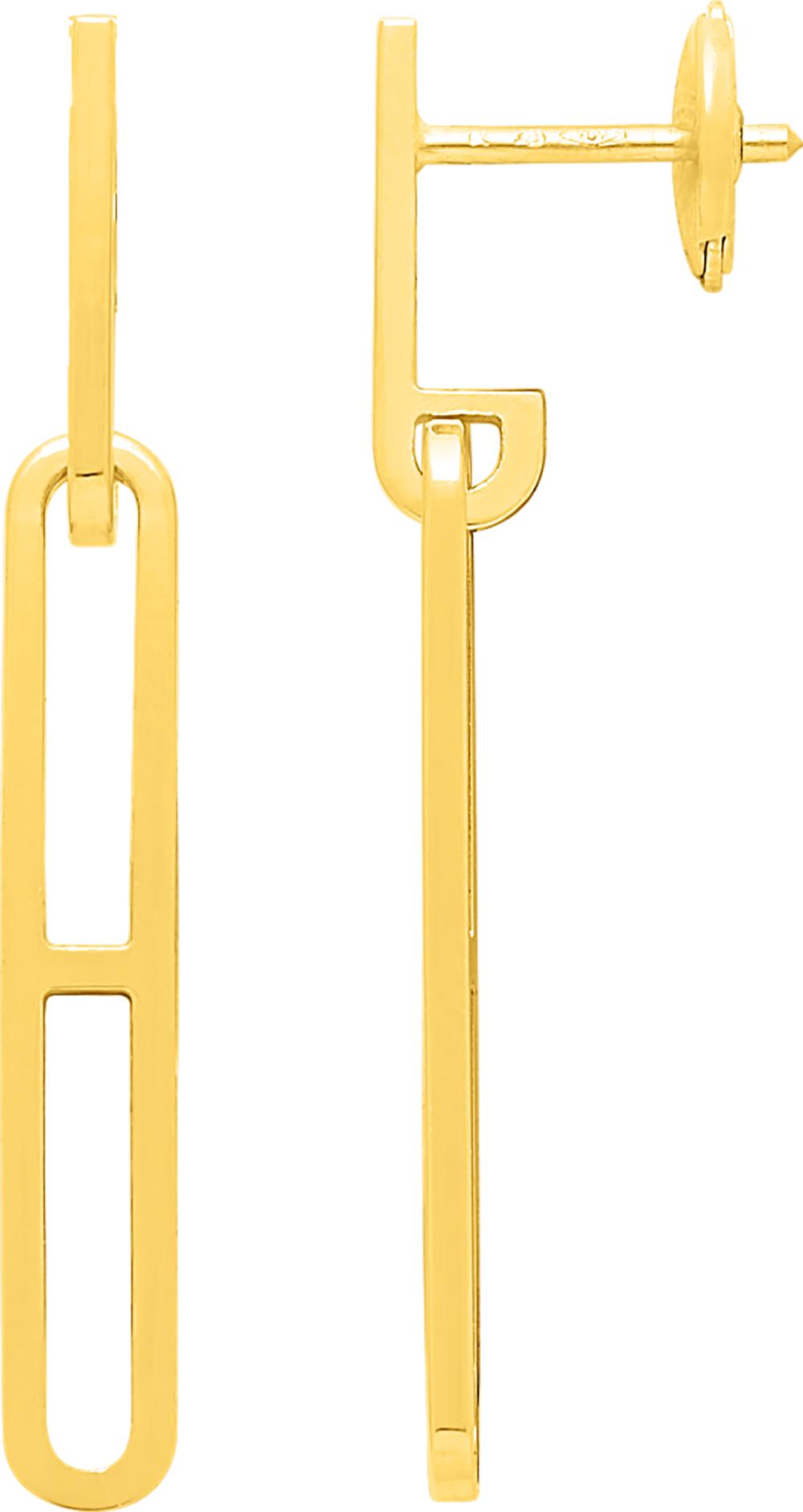 Boucles d\'oreilles pendantes · Or jaune 18 carats