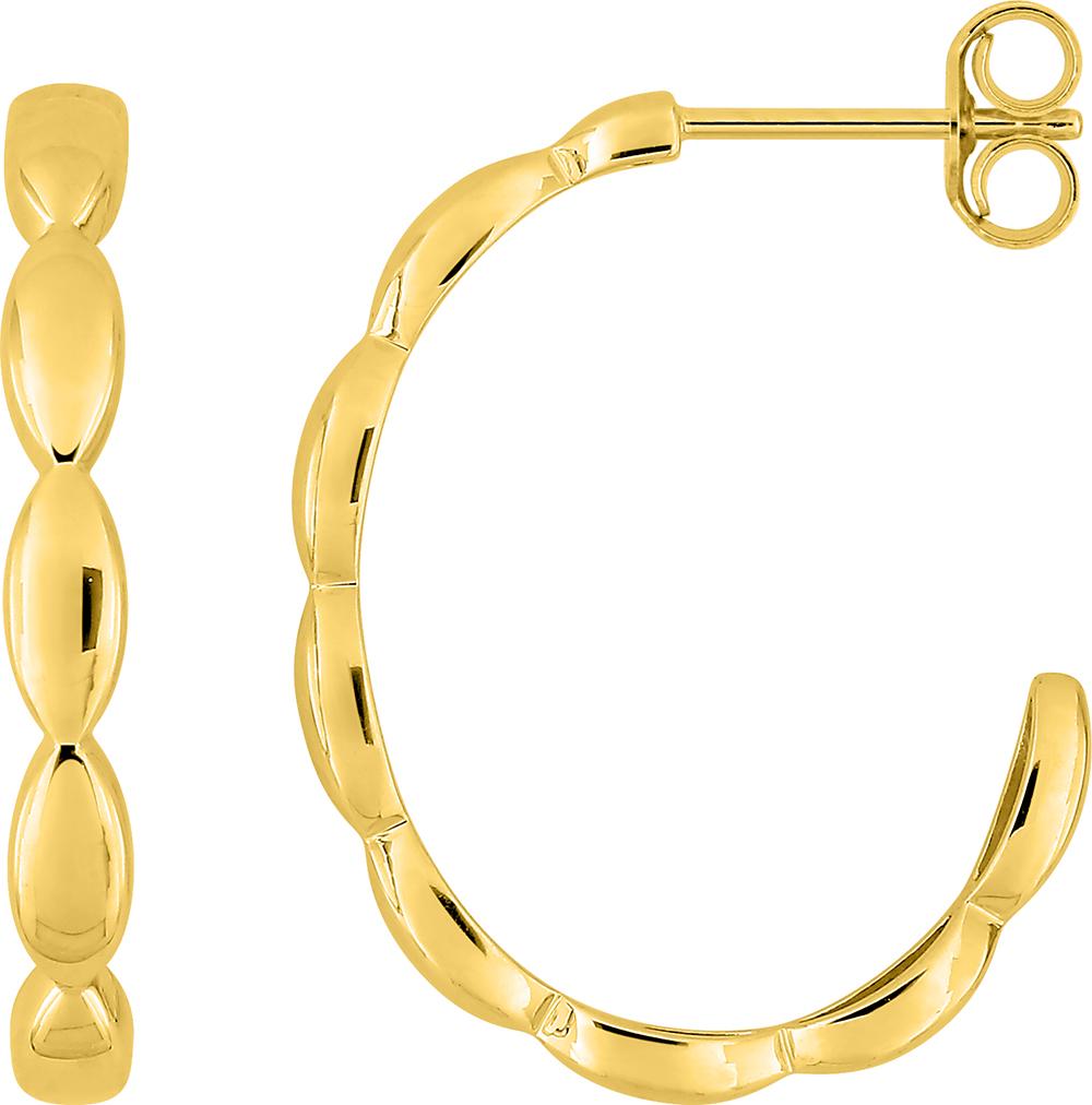 Demi-créoles · Or jaune 18 carats
