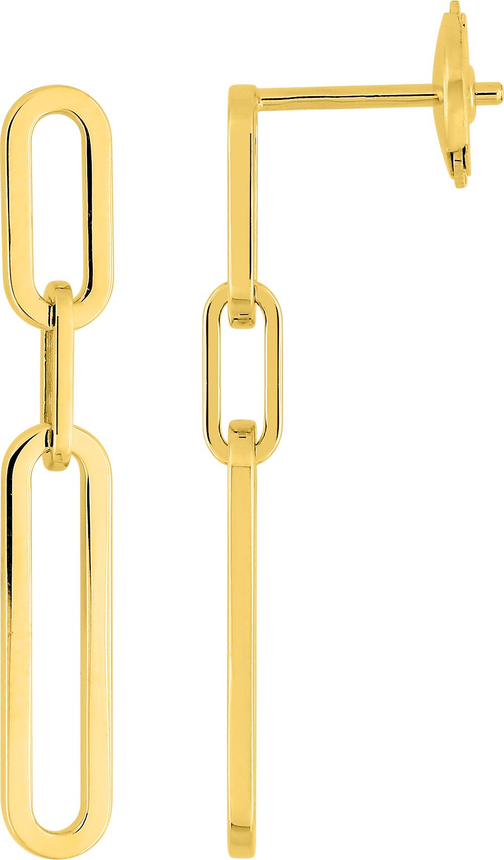 Boucles d\'oreilles pendantes (système Alpa) · Or jaune 18 carats