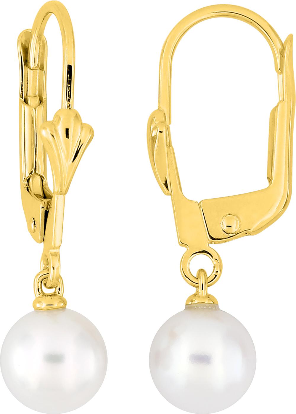 Dormeuses perles de culture d\'eau douce · Or jaune 18 carats