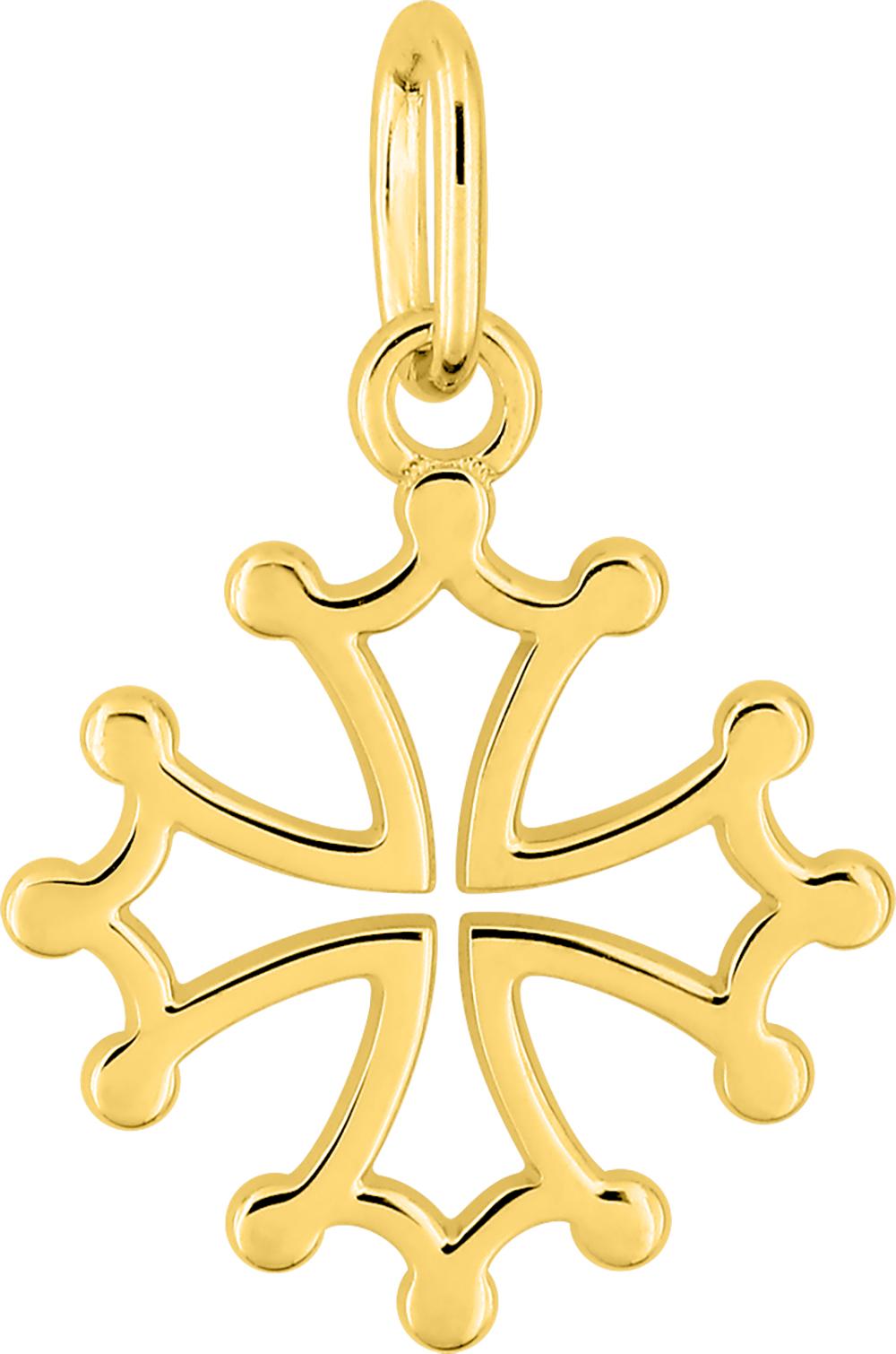 Pendentif croix occitane · Or jaune 18 carats