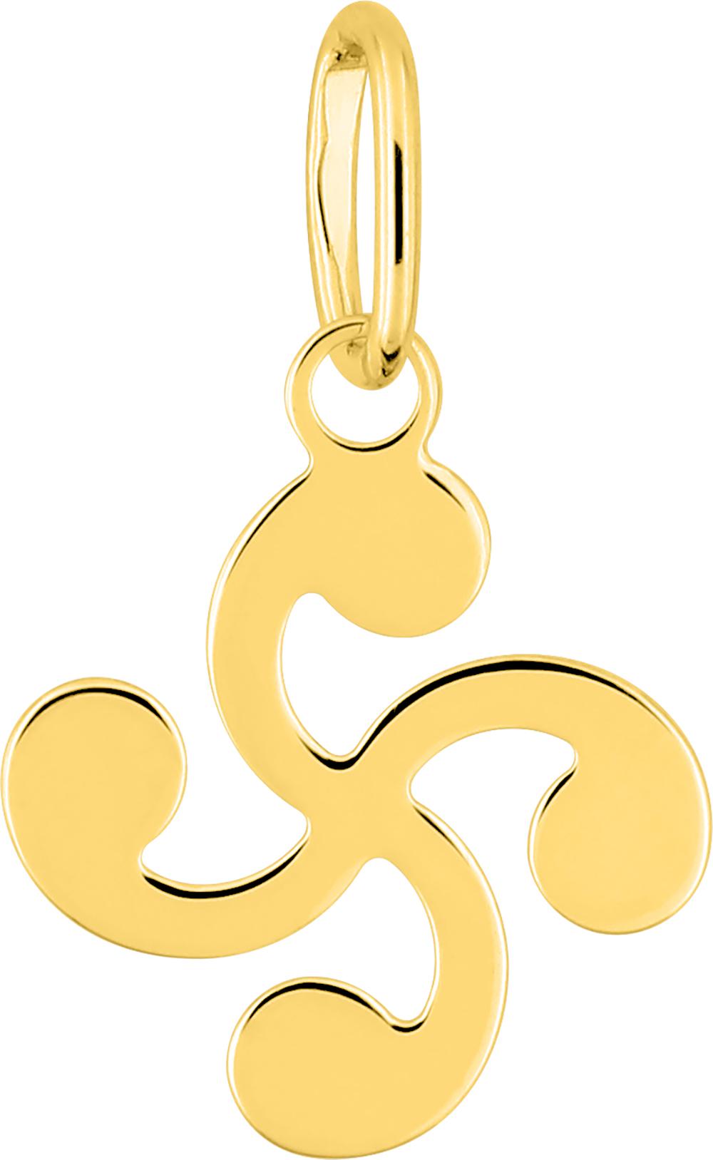Pendentif croix basque · Or jaune 18 carats