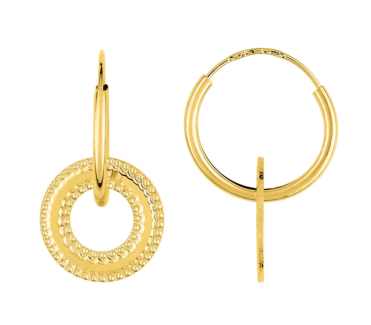 Boucles d\'oreilles Or 18 Carats
