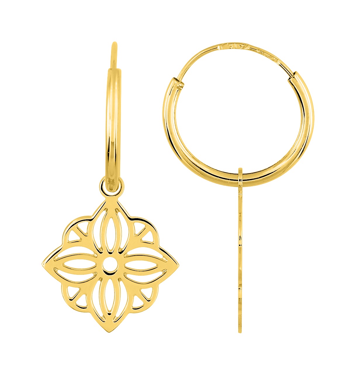 Boucles d\'oreilles Or 18 Carats