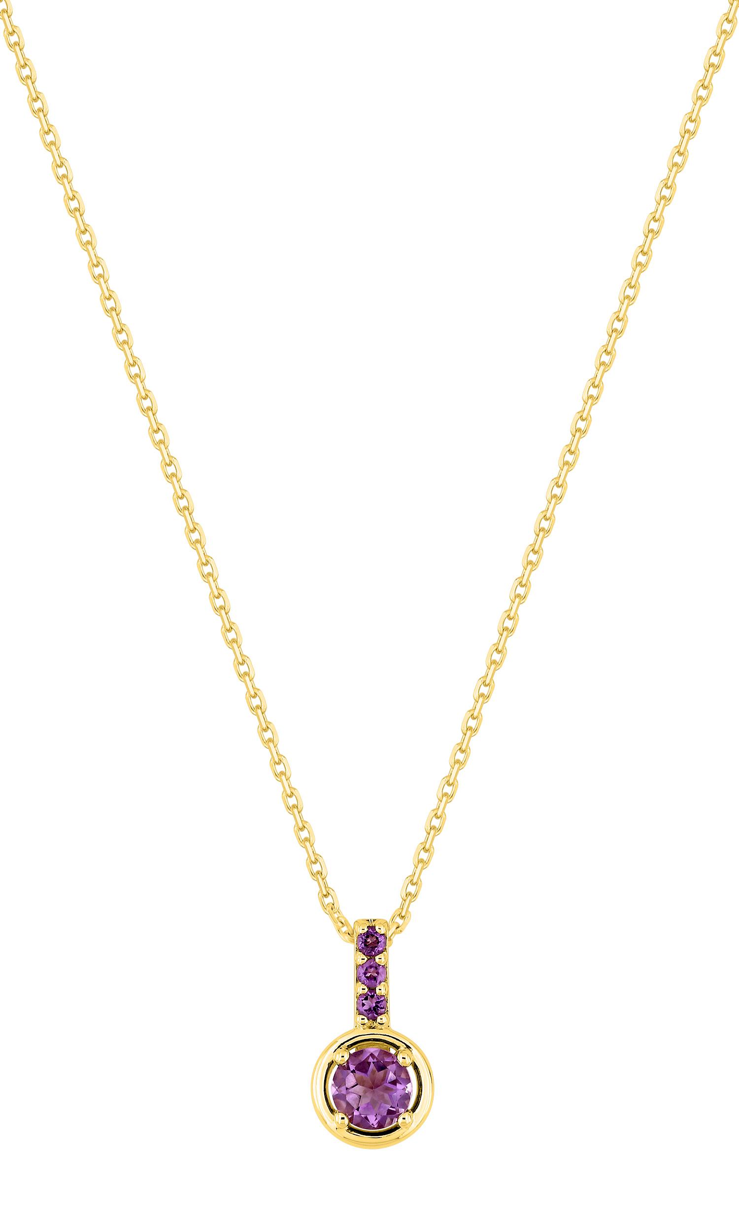 Collier améthyste · Or jaune 18 carats