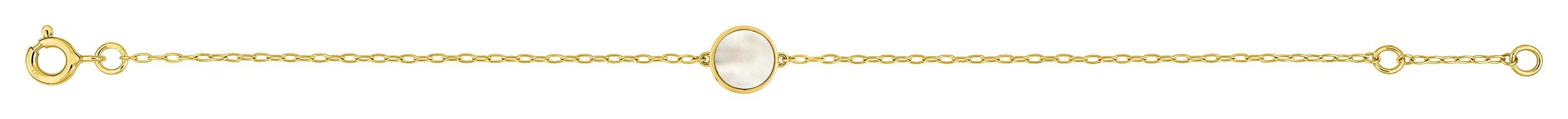 Bracelet rond nacre · Or jaune 18 carats