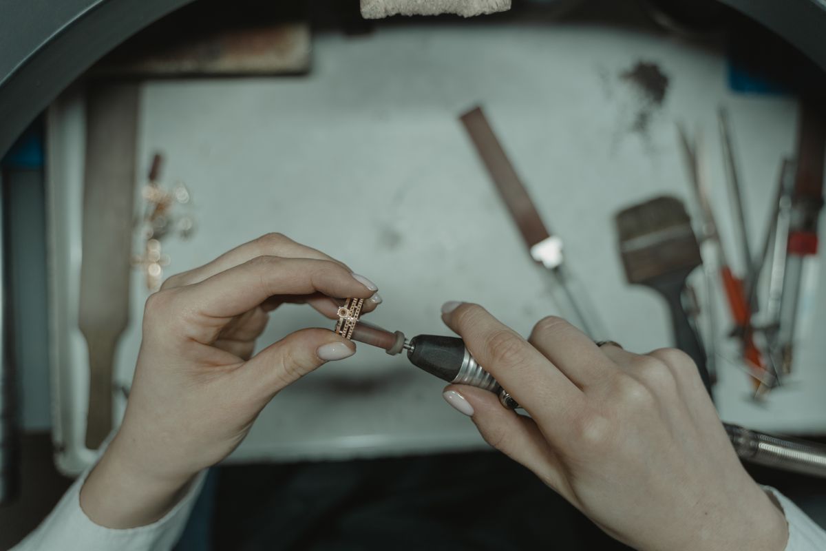 Réduction de bague avec polissage