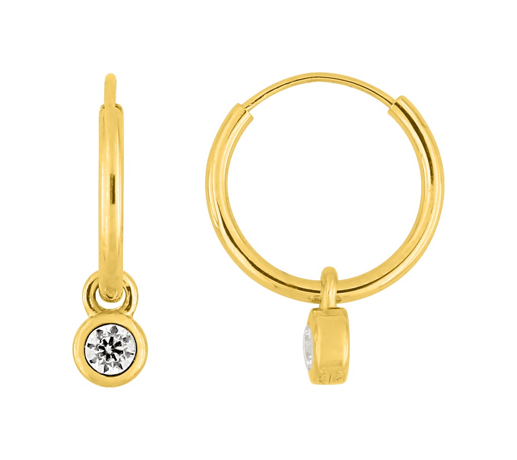 Boucles d\'oreilles Diamant 0.09ct GH/P1 Or 18 Carats