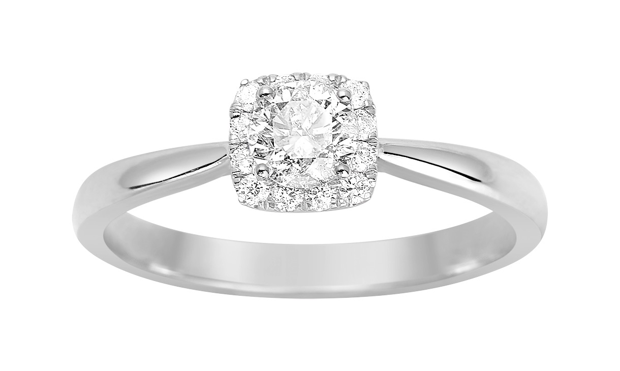 Solitaire Diamant 0.50ct GH-SI Or 18 Carats