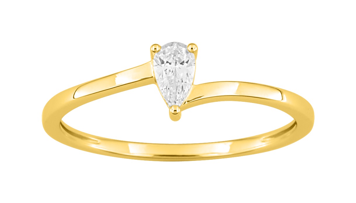 Solitaire Diamant 0.25ct GH-SI Or 18 Carats